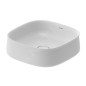 Duravit Zencha - Lavabo à poser 420x420 mm, sans trop-plein, trou pour robinet, DuraCeram, WonderGliss, blanc mat 23734232791 Duravit Zencha - Lavabo à poser 420x420 mm, sans trop-plein, trou pour robinet, DuraCeram, WonderGliss, blanc mat 23734232791