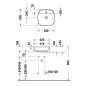Duravit Zencha - Lavabo à poser 420x420 mm, sans trop-plein, trou pour robinet, DuraCeram, blanc 2374420071 Duravit Zencha - Lavabo à poser 420x420 mm, sans trop-plein, trou pour robinet, DuraCeram, blanc 2374420071