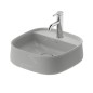Duravit Zencha - Lavabo à poser 420x420 mm, sans trop-plein, trou pour robinet, DuraCeram, WonderGliss, gris mat 23744267711 Duravit Zencha - Lavabo à poser 420x420 mm, sans trop-plein, trou pour robinet, DuraCeram, WonderGliss, gris mat 23744267711