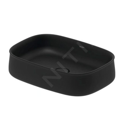Duravit Zencha - Lavabo à poser 550x390 mm, sans trop-plein, DuraCeram, anthracite mat 2373551379