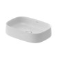 Duravit Zencha - Lavabo à poser, 550x390 mm, sans trop-plein, DuraCem, blanc mat 2373553279 Duravit Zencha - Lavabo à poser, 550x390 mm, sans trop-plein, DuraCem, blanc mat 2373553279