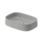 Duravit Zencha - Lavabo à poser, 550x390 mm, sans trop-plein, DuraCem, gris mat 2373556779 Duravit Zencha - Lavabo à poser, 550x390 mm, sans trop-plein, DuraCem, gris mat 2373556779
