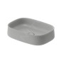 Duravit Zencha - Lavabo à poser 550x390 mm, sans trop-plein, trou pour robinet, DuraCeram, WonderGliss, gris mat 23735567791 Duravit Zencha - Lavabo à poser 550x390 mm, sans trop-plein, trou pour robinet, DuraCeram, WonderGliss, gris mat 23735567791