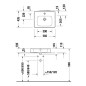 Duravit Soleil by Starck - Lavabo à poser 560x435 mm, avec trop-plein, trou pour robinet, blanc 2378560027 Duravit Soleil by Starck - Lavabo à poser 560x435 mm, avec trop-plein, trou pour robinet, blanc 2378560027