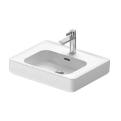 Duravit Soleil by Starck - Meuble-lavabo 560x435 mm, avec trop-plein, trou pour robinet, WonderGliss, blanc 23785600271