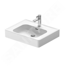 Duravit Soleil by Starck - Meuble-lavabo 600x480 mm, avec trop-plein, trou pour robinet, blanc 2377600000