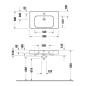 Duravit Soleil by Starck - Meuble-lavabo 800x480 mm, avec trop-plein, trou pour robinet, blanc 2377800000 Duravit Soleil by Starck - Meuble-lavabo 800x480 mm, avec trop-plein, trou pour robinet, blanc 2377800000