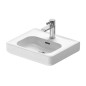 Duravit Soleil by Starck - Lave-mains 450x380 mm, avec trop-plein, trou pour robinet, WonderGliss, blanc 07444500001