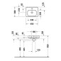 Duravit Soleil by Starck - Lave-mains 450x380 mm, avec trop-plein, trou pour robinet, WonderGliss, blanc 07444500001