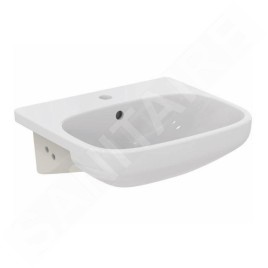 Ideal Standard i.Life A - Lavabo semi-encastré, 500x440 mm, avec trop-plein, trou pour robinet, blanc T451701