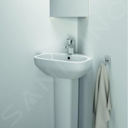 Ideal Standard i.Life A - Lave-mains d’angle, 450x410 mm, avec trop-plein, trou pour robinet, blanc T471101