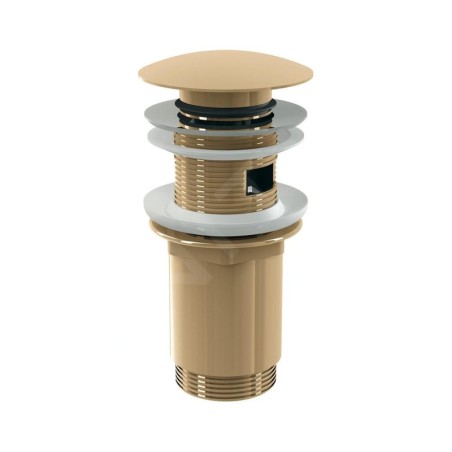 Alcadrain Accessoires - Sortie de lavabo, ClickClack, or brillant A392-G-P