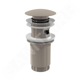 Alcadrain Accessoires - Sortie de lavabo, ClickClack, nickel brillant A392-N-P