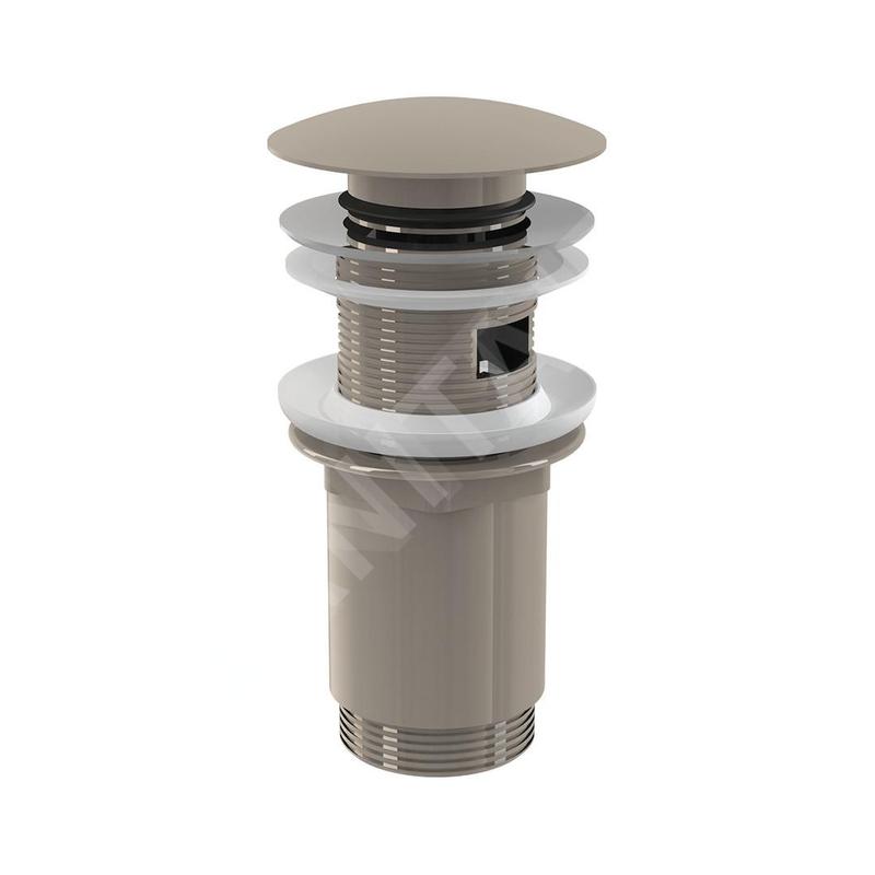 Alcadrain Accessoires - Sortie de lavabo, ClickClack, nickel brillant A392-N-P