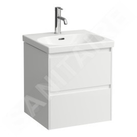 Laufen Lua - Lavabo de meuble 46x50 cm, avec trop-plein, trou pour robinet, LCC, blanc H8100814001041