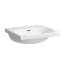 Laufen Lua - Lavabo de meuble 46x50 cm, avec trop-plein, sans trou de robinet, blanc H8100810001091