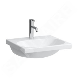 Laufen Lua - Lavabo de meuble 46x50 cm, sans trop-plein, trou pour robinetterie, blanc H8100810001561