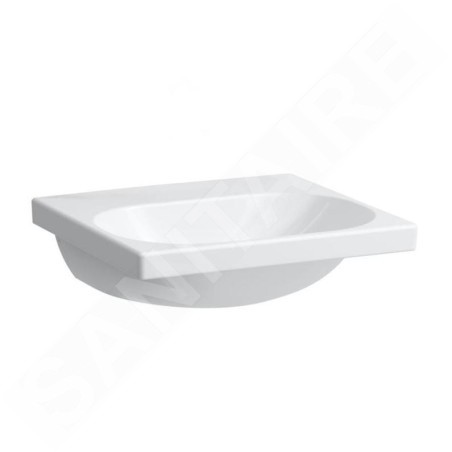 Laufen Lua - Lavabo de meuble 46x55 cm, sans trop-plein, sans trou pour robinet, LCC, blanc H8100824001421