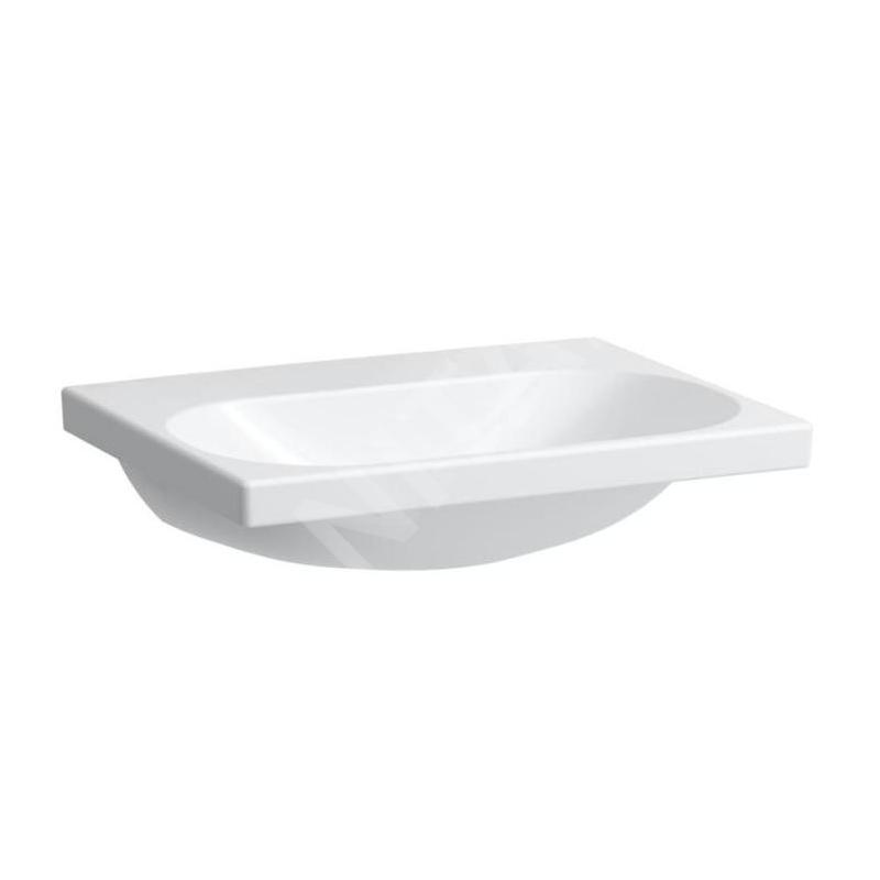 Laufen Lua - Lavabo de meuble 46x60 cm, sans trop-plein, sans trou de robinet, blanc H8100830001421 Laufen Lua - Lavabo de meuble 46x60 cm, sans trop-plein, sans trou de robinet, blanc H8100830001421
