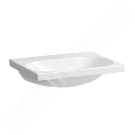Laufen Lua - Lavabo de meuble 46x60 cm, sans trop-plein, sans trou pour robinet, LCC, blanc H8100834001421