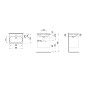 Laufen Lua - Lavabo de meuble 46x65 cm, avec trop-plein, trou pour robinet, LCC, blanc H8100844001041 Laufen Lua - Lavabo de meuble 46x65 cm, avec trop-plein, trou pour robinet, LCC, blanc H8100844001041