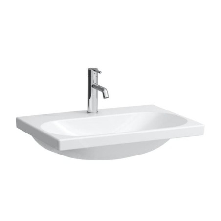 Laufen Lua - Lavabo de meuble 46x65 cm, sans trop-plein, trou pour robinet, LCC, blanc H8100844001561