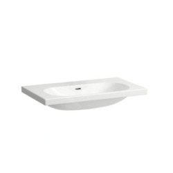 Laufen Lua - Lavabo de meuble 46x80 cm, avec trop-plein, sans trou pour robinet, blanc H8100870001091