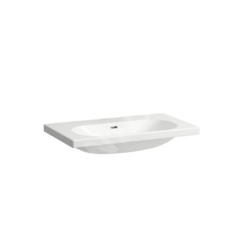 Laufen Lua - Lavabo de meuble 46x80 cm, avec trop-plein, sans trou pour robinet, blanc H8100870001091
