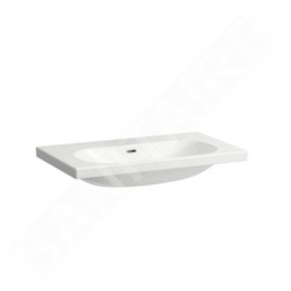 Laufen Lua - Lavabo de meuble 46x80 cm, avec trop-plein, sans trou pour robinet, LCC, blanc H8100874001091