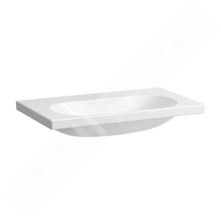 Laufen Lua - Lavabo de meuble 46x80 cm, sans trop-plein, sans trou de robinet, blanc H8100870001421