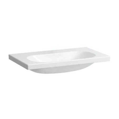 Laufen Lua - Lavabo de meuble 46x80 cm, sans trop-plein, sans trou pour robinet, LCC, blanc H8100874001421