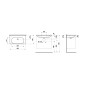 Laufen Lua - Lavabo de meuble 46x80 cm, sans trop-plein, sans trou pour robinet, LCC, blanc H8100874001421 Laufen Lua - Lavabo de meuble 46x80 cm, sans trop-plein, sans trou pour robinet, LCC, blanc H8100874001421