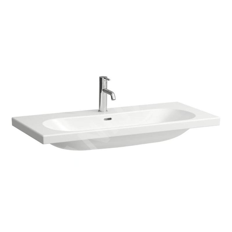 Laufen Lua - Lavabo de meuble 46x100 cm, avec trop-plein, trou pour robinet, LCC, blanc H8100894001041 Laufen Lua - Lavabo de meuble 46x100 cm, avec trop-plein, trou pour robinet, LCC, blanc H8100894001041