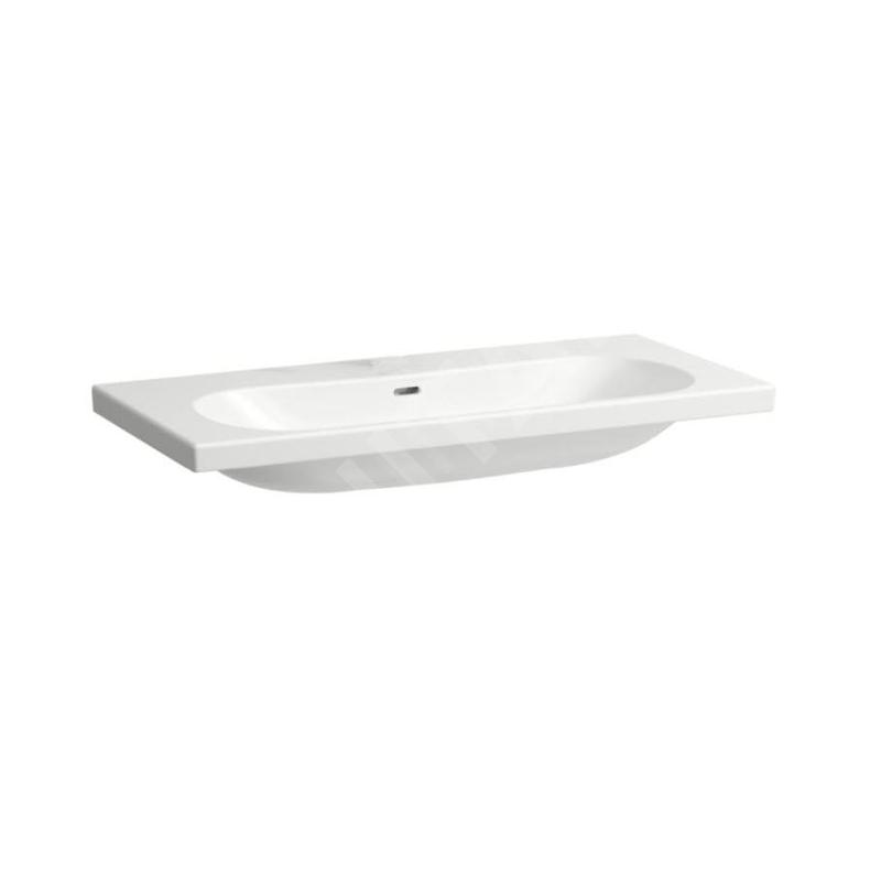 Laufen Lua - Lavabo de meuble 46x100 cm, avec trop-plein, sans trou pour robinet, blanc H8100890001091 Laufen Lua - Lavabo de meuble 46x100 cm, avec trop-plein, sans trou pour robinet, blanc H8100890001091