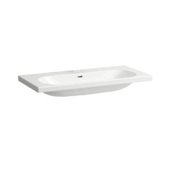 Laufen Lua - Lavabo de meuble 46x100 cm, avec trop-plein, sans trou pour robinet, LCC, blanc H8100894001091