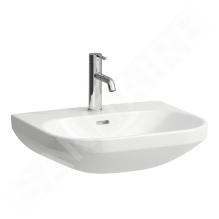 Laufen Lua - Lavabo 46x55 cm, avec trop-plein, trou pour robinetterie, blanc H8110810001041