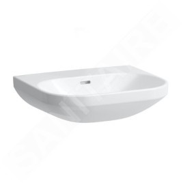 Laufen Lua - Lavabo 46x55 cm, avec trop-plein, sans trou pour robinet, LCC, blanc H8110814001091
