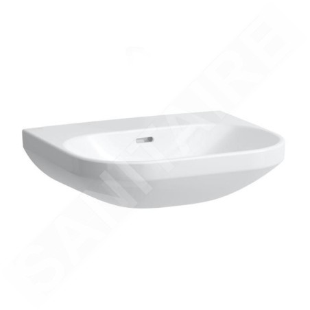 Laufen Lua - Lavabo 46x55 cm, avec trop-plein, sans trou pour robinet, LCC, blanc H8110814001091