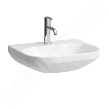 Laufen Lua - Lavabo 46x55 cm, sans trop-plein, trou pour robinet, LCC, blanc H8110814001561