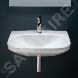 Laufen Lua - Lavabo 46x60 cm, sans trop-plein, trou pour robinetterie, blanc H8110830001561
