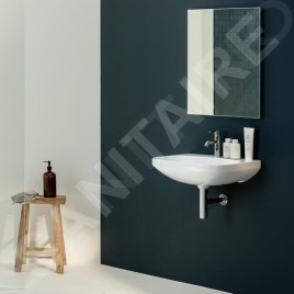 Laufen Lua - Lavabo 46x60 cm, sans trop-plein, trou pour robinetterie, blanc H8110830001561