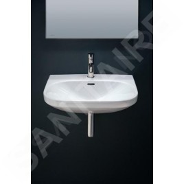Laufen Lua - Lavabo 46x65 cm, avec trop-plein, trou pour robinet, LCC, blanc H8110864001041