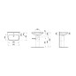 Laufen Lua - Lavabo 46x65 cm, sans trop-plein, trou pour robinet, blanc H8110860001561 Laufen Lua - Lavabo 46x65 cm, sans trop-plein, trou pour robinet, blanc H8110860001561