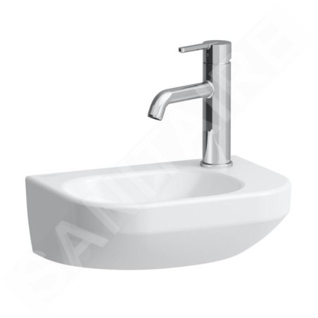 Laufen Lua - Lave-mains 36x25 cm, sans trop-plein, trou pour robinet à droite, LCC, blanc H8150804001141