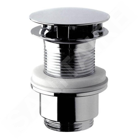 Sapho Accessoire Omp Tea - Bonde non refermable 1 1/4 ", rond, pour lavabo sans trop-plein, chrome 147.555.5