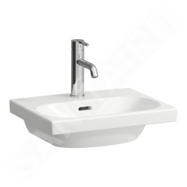 Laufen Lua - Lave-mains de meuble 45x35 cm, avec trop-plein, trou pour robinet, blanc H8150810001041
