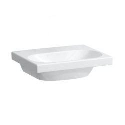 Laufen Lua - Lave-mains de meuble 45x35 cm, sans trop-plein, sans trou de robinet, blanc H8150810001421