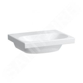 Laufen Lua - Lave-mains de meuble 45x35 cm, sans trop-plein, sans trou pour robinet, LCC, blanc H8150814001421