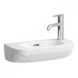 Laufen Lua - Lave-main 50x23 cm, avec trop-plein, trou pour robinet à droite, blanc H8150820001061