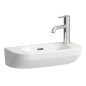 Laufen Lua - Lave-main 50x23 cm, avec trop-plein, trou pour robinet à droite, LCC, blanc H8150824001061